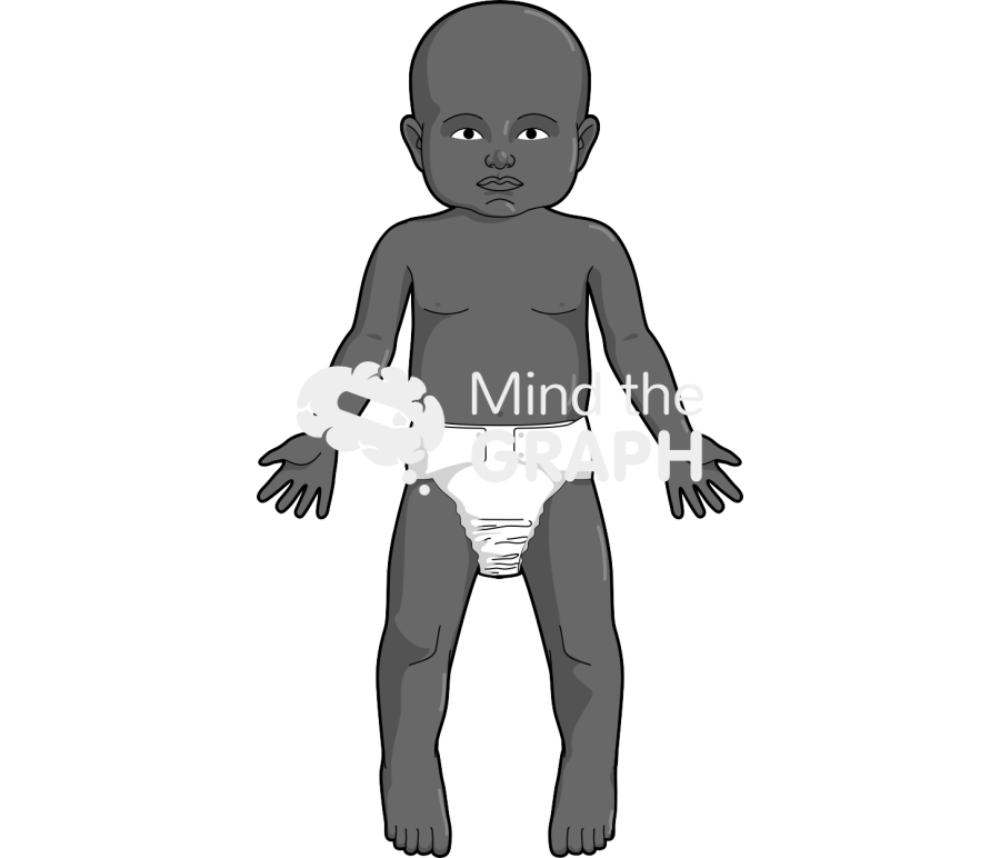 Baby anatomic front afro Icons, Symbols, Pictures, and Images