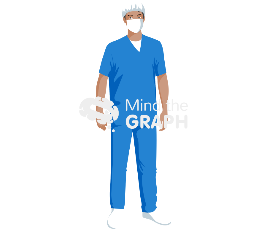 Man nurse casual front Icons, Symbols, Pictures, and Images
