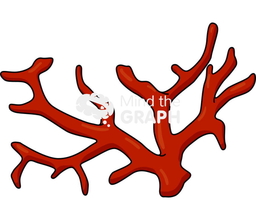 Red coral fragment Icons, Symbols, Pictures, and Images